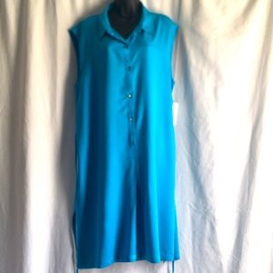 JustFab Sleeveless Pullover Dress with Shoe String Tie Belt